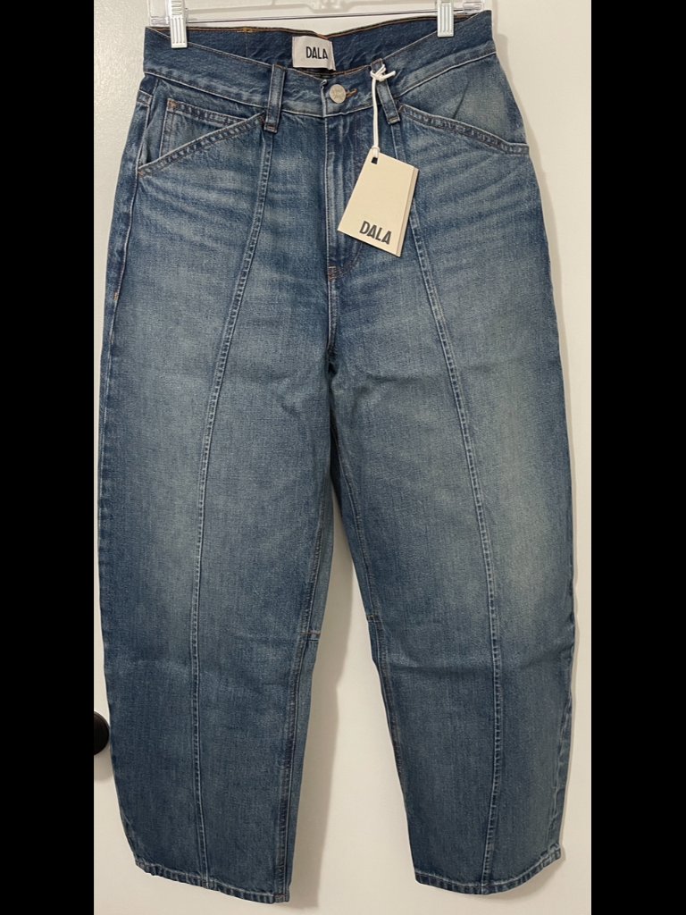 Dala Lido Ankle Jean In Smoke Blue Size 28